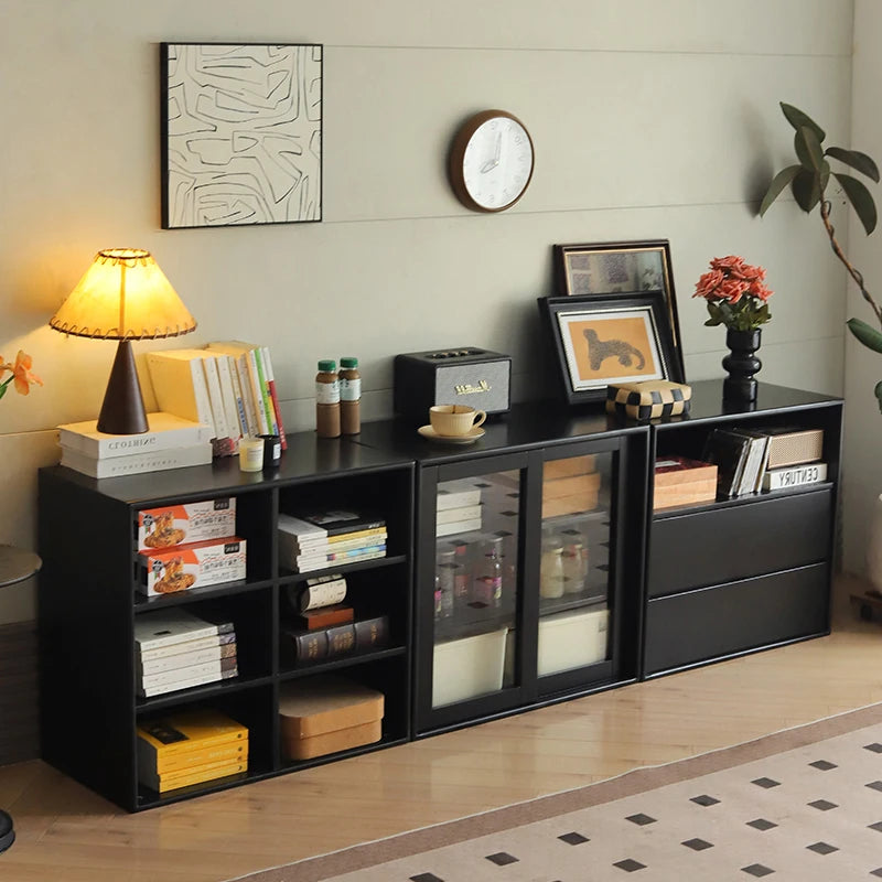 Elegant Black Bookcase