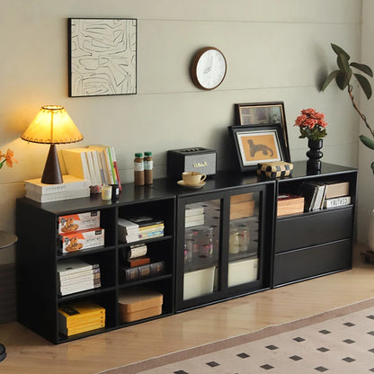 Elegant Black Bookcase