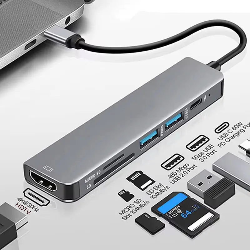 6-Port USB-C Hub