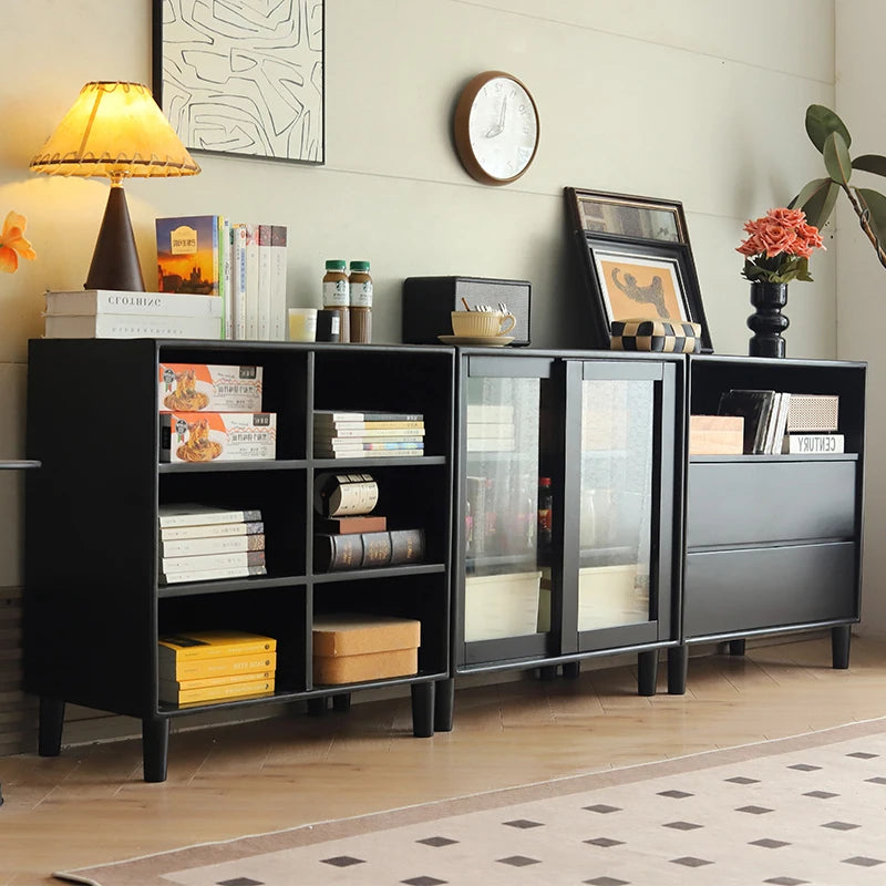 Elegant Black Bookcase